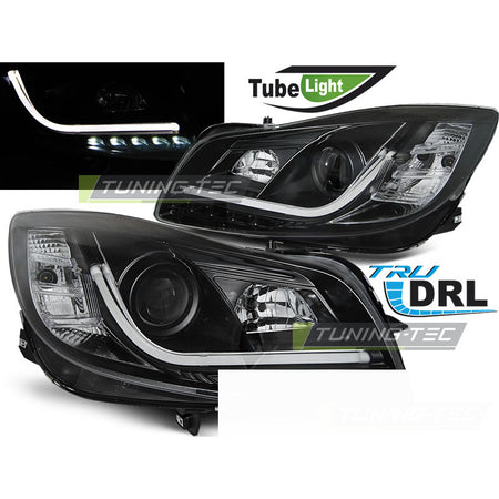 Opel Insignia 08-12 Luci Tubolari Nere per Esterni Auto Accessorio Tuning