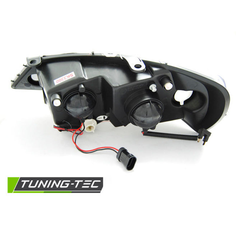 Opel Astra G 09.97-02.04 Fanali Angel Eyes CCFL Neri per Tuning Auto