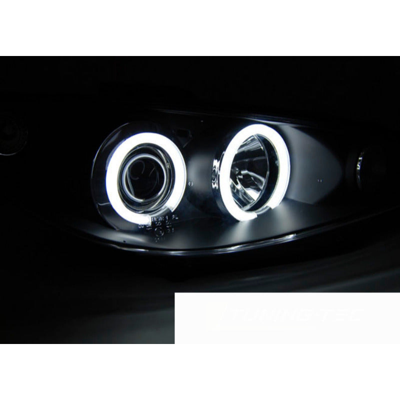 Peugeot 206 02- Fanali Angel Eyes Neri CCFL per Peugeot 206 (2002)