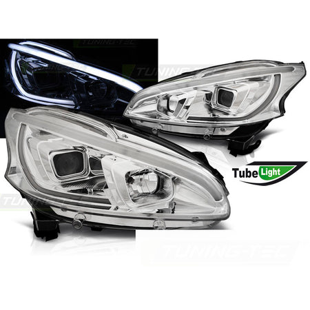 Peugeot 208 12-15 Tubo Luce Cromo per Peugeot 208 (12-15) Accessorio Esterno