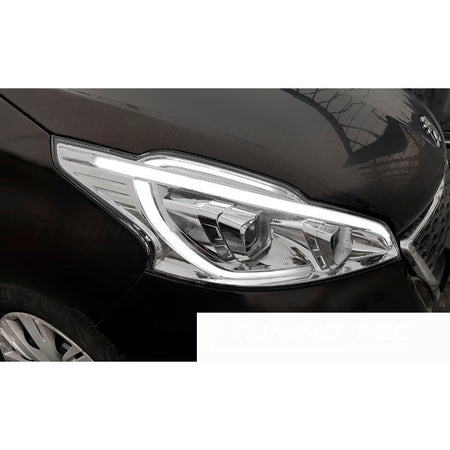 Peugeot 208 12-15 Tubo Luce Cromo per Peugeot 208 (12-15) Accessorio Esterno