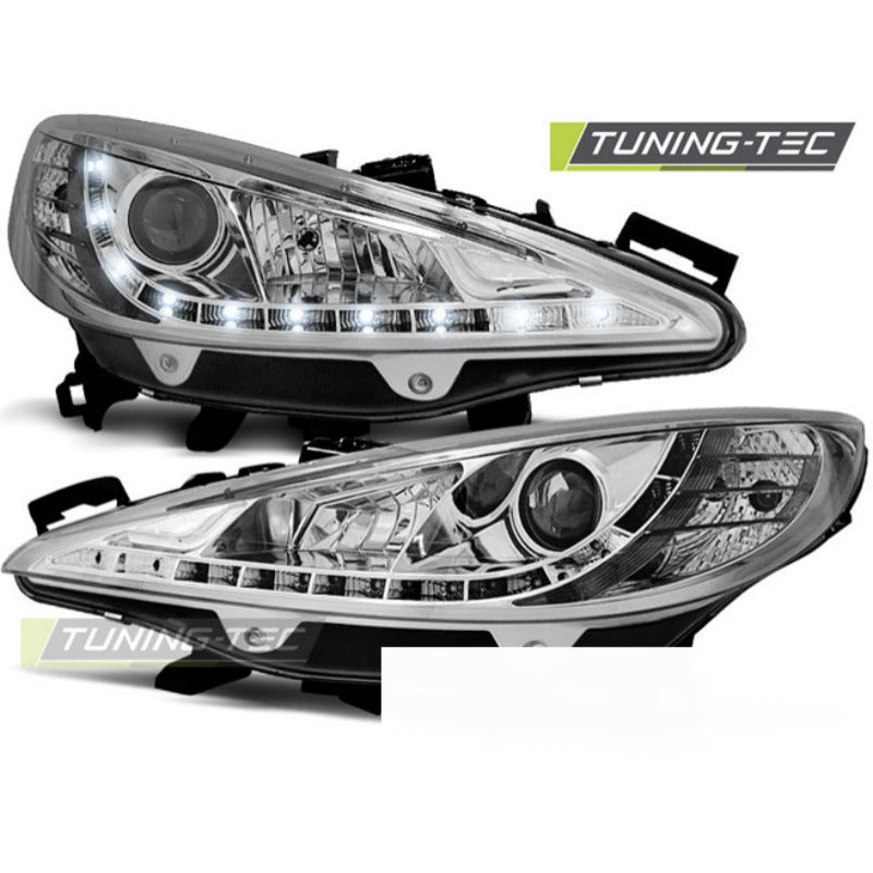 Peugeot 207 05.06-06.12 Daylight Cromato W/Motor con Motore e Luci Anteriori