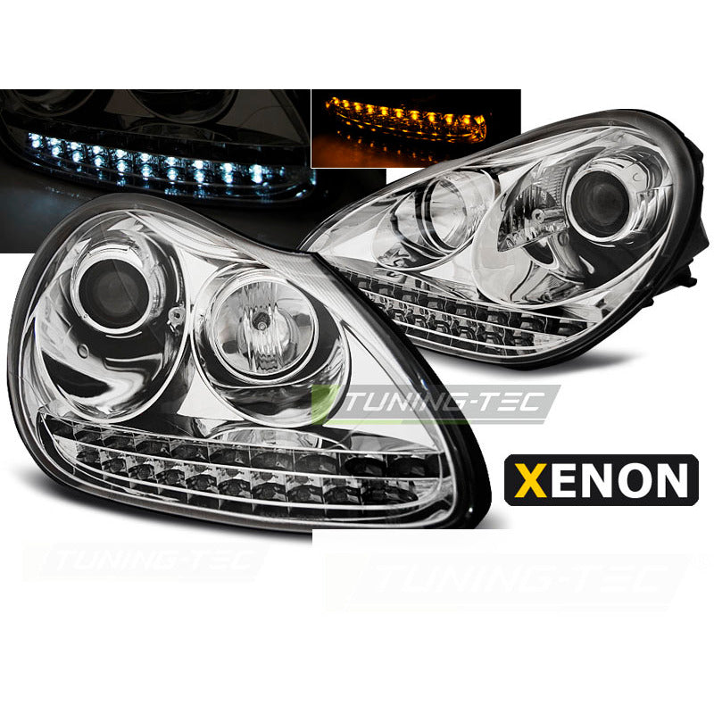 Xenon Fari Daylight Cromato per Porsche Cayenne (2002-2006)