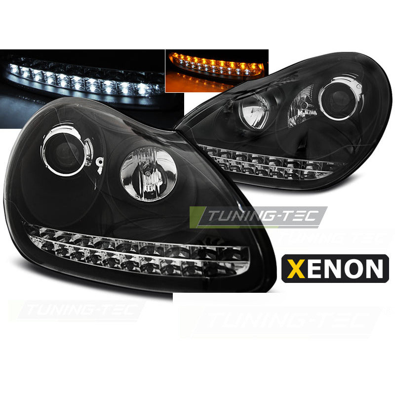 Xenon Fari Daylight Nero per Porsche Cayenne (2002-2006)
