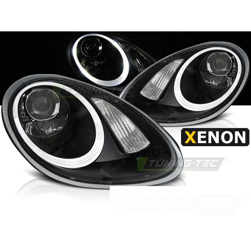 Fari Anteriori Xenon Neri per Porsche Boxster Cayman 987 (05-08)