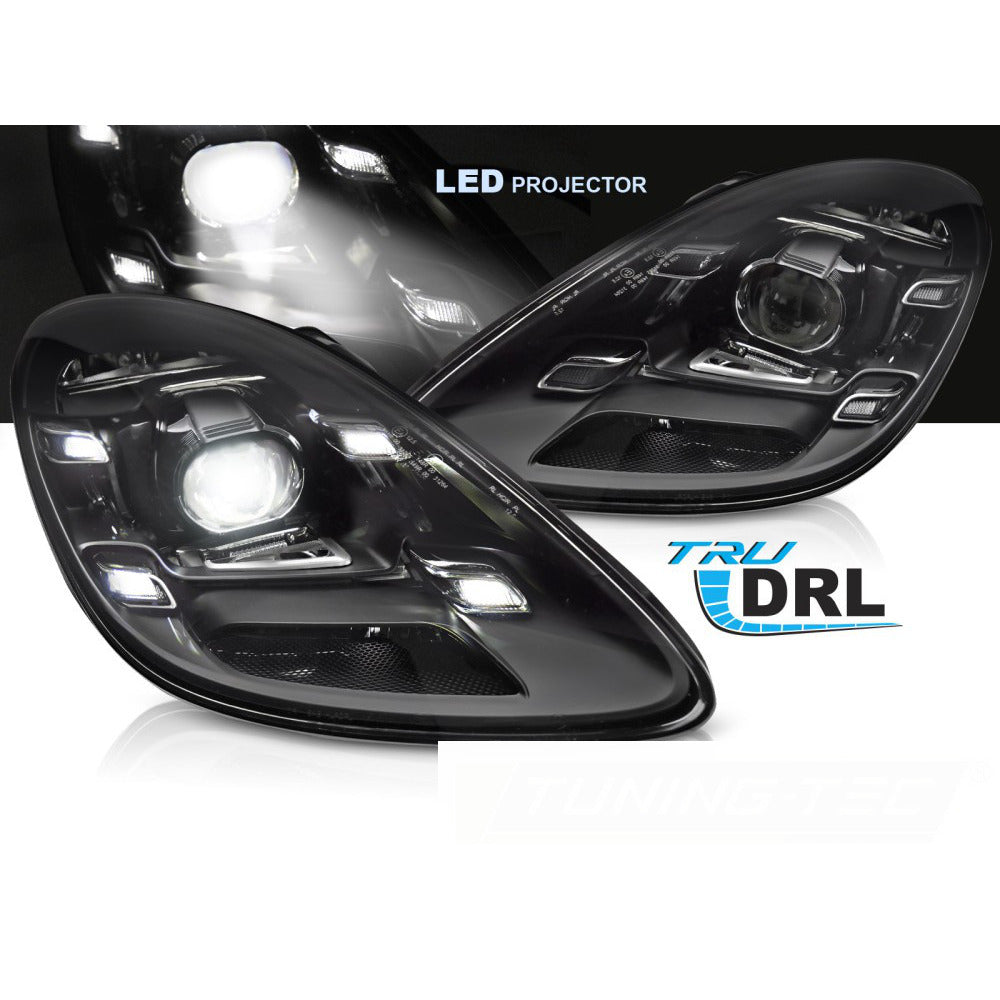 LED Fari Nero per Porsche Boxster Cayman 718 (2016-2023)