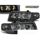 Fari Angel Eyes Nero per Seat Leon (04.99-08.04) - Fanali Anteriori