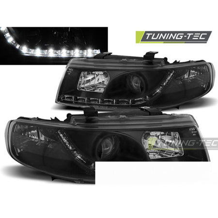 Fari Daylight Nero per Seat Leon / Toledo (04.99-08.04) Fanali Anteriori