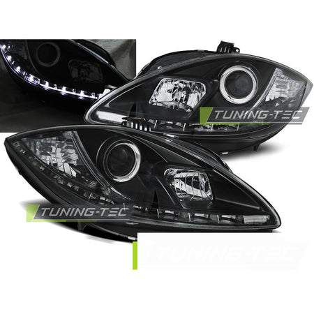 Fari Daylight Nero per Seat Leon Altea (2009-2012) - Fanali Anteriori