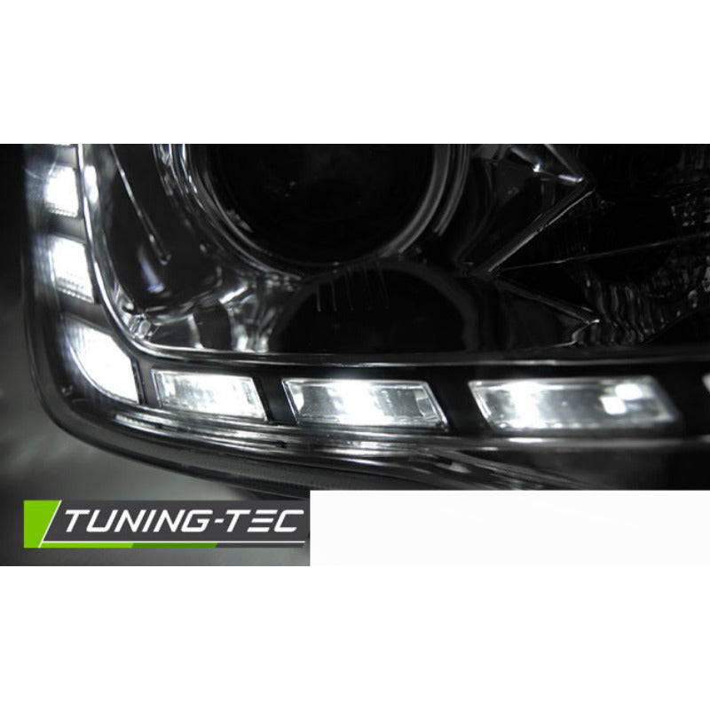 Fari Anteriori DRL Cromati per Seat Ibiza 6J 2012-2015