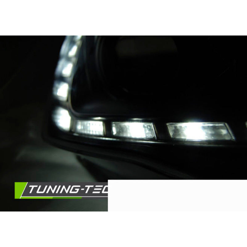 Fari True DRL Nero per Seat Ibiza 6J (2012-2015) Luci Diurne