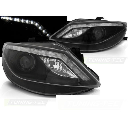 Fari Anteriori Daylight Neri per Seat Ibiza 6J (08-12)
