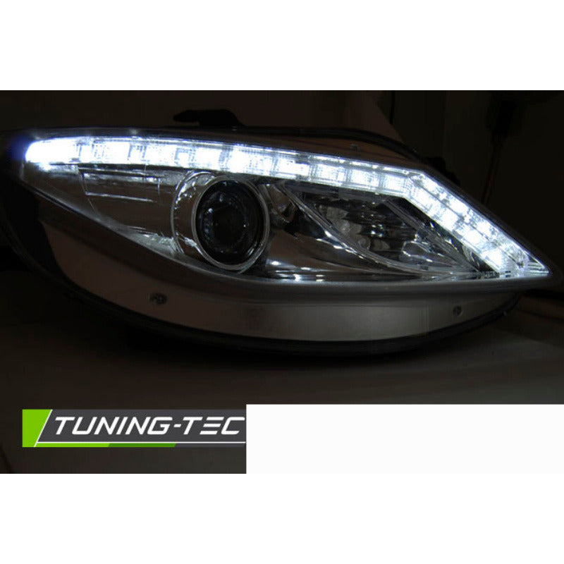 Fari Daylight Cromato con LED Freno per Seat Ibiza 6J (06.08-12)