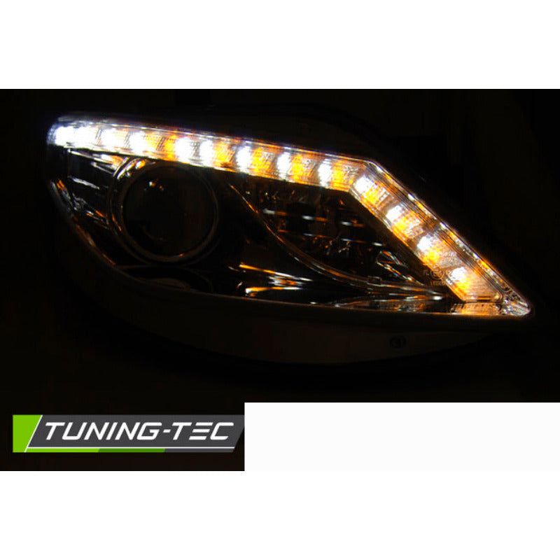 Fari Daylight Cromato con LED Freno per Seat Ibiza 6J (06.08-12)