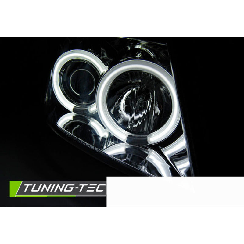 Suzuki Swift 05.05-10 CCFL Angel Eyes Cromato per Suzuki Swift (05) Fanali