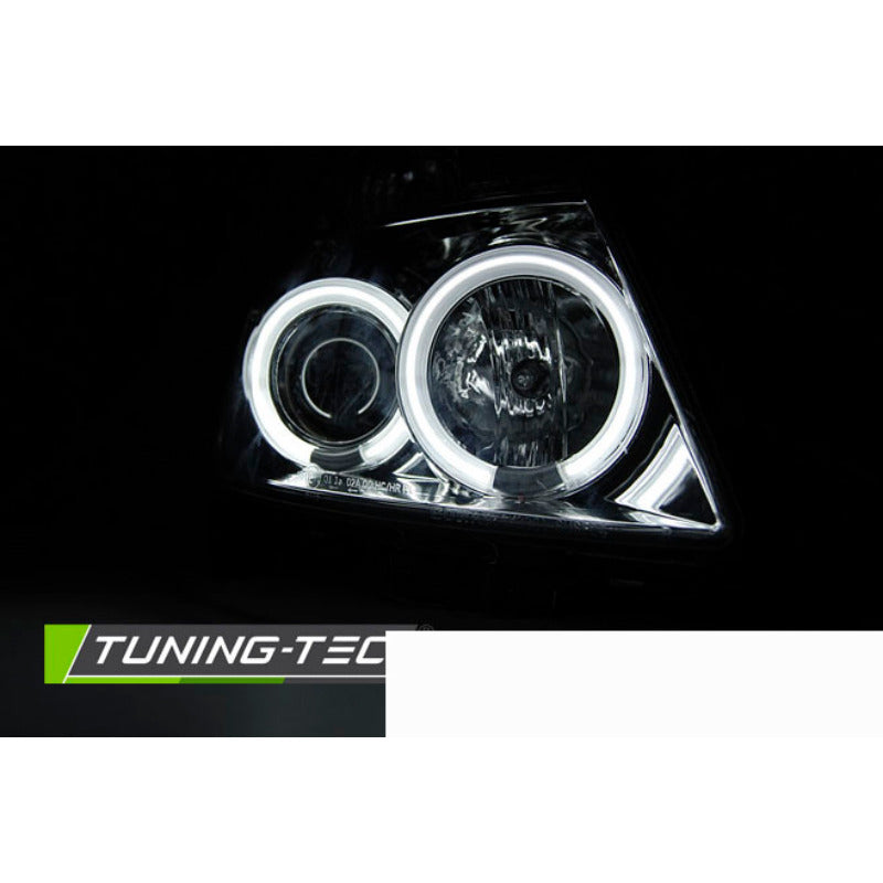 Suzuki Swift 05.05-10 CCFL Angel Eyes Cromato per Suzuki Swift (05) Fanali