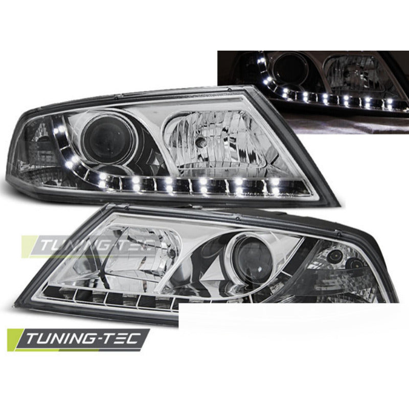 Xenon Fari Daylight Cromato per Škoda Octavia 2 (03.04-08)