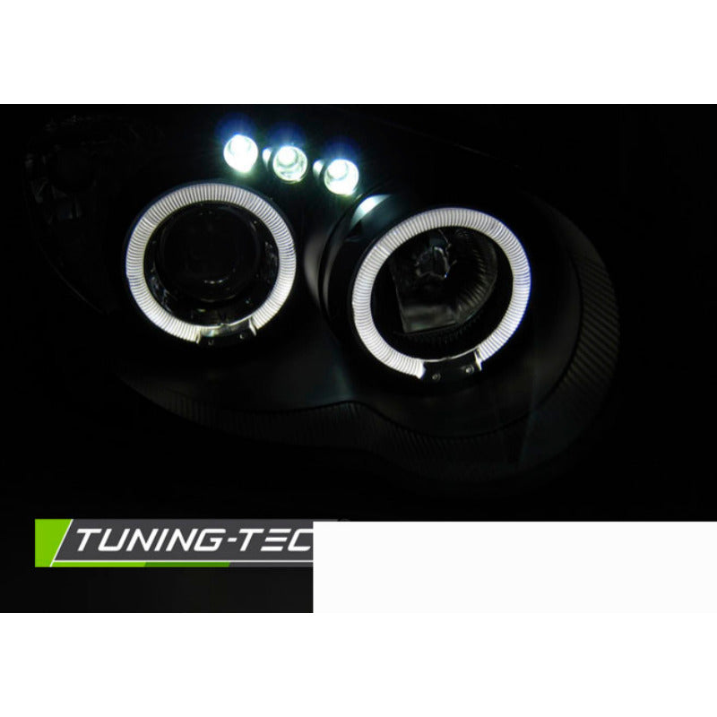 Subaru Impreza Ii Gd Gg 03-05 Fanali Angel Eyes Neri Universali