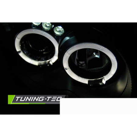 Subaru Impreza Ii Gd Gg 03-05 Fanali Angel Eyes Neri Universali