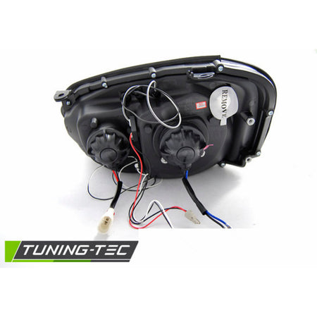 Subaru Impreza Ii Gd Gg 03-05 Fanali Angel Eyes Neri Universali