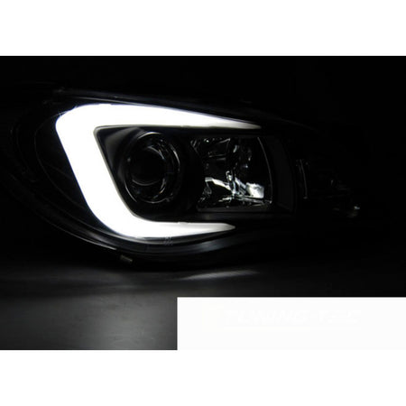 Subaru Impreza Ii Gd Gg 06-07 Kit Fari Xenon Neri Tubolari 2 Pezzi