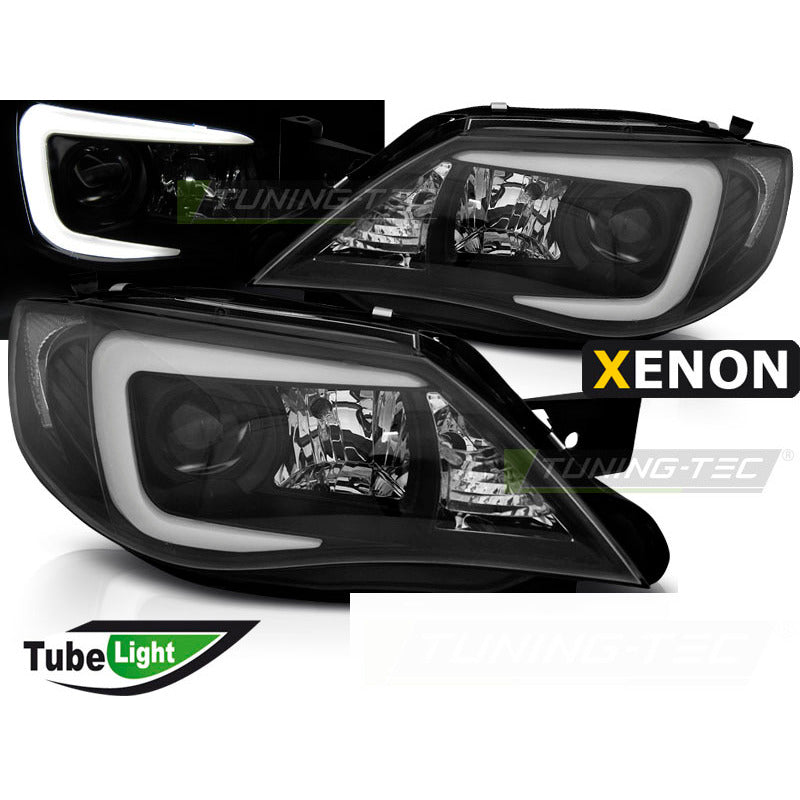 Subaru Impreza Iii Gh Ge 07-12 Tube Nero HID Kit Fari allo Xenon Universale