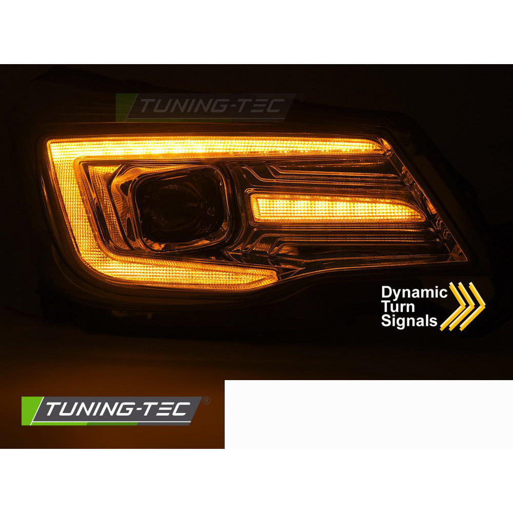 Fari Tube DRL Cromo per Subaru Forester IV (2013-2018) Luci Diurne