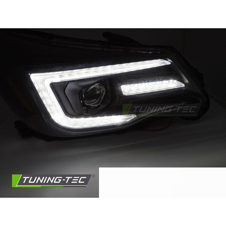 Xenon Fari Tube DRL Nero per Subaru Forester IV (2013-2018)