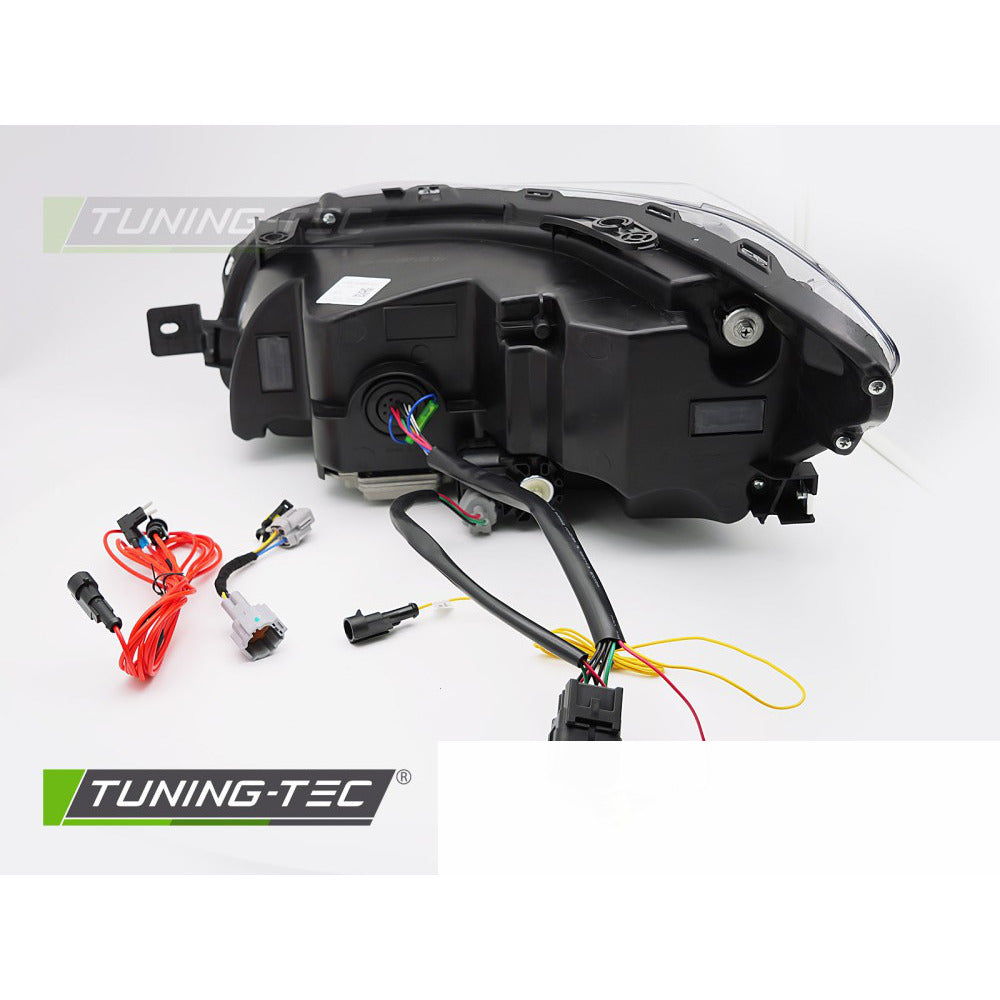 Fari Anteriori Tubo LED Neri per Subaru WRX 2014-2022