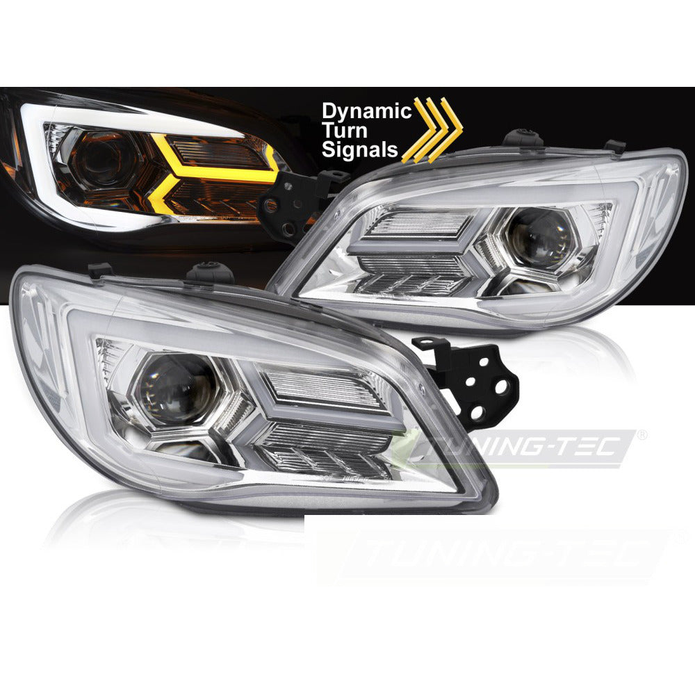 Fari Cromato per Subaru Impreza II GD GG (2005-2007) - Fanali Anteriori