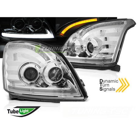 Toyota Land Cruiser 120 03-09 Fari a LED Sequenziali Cromati