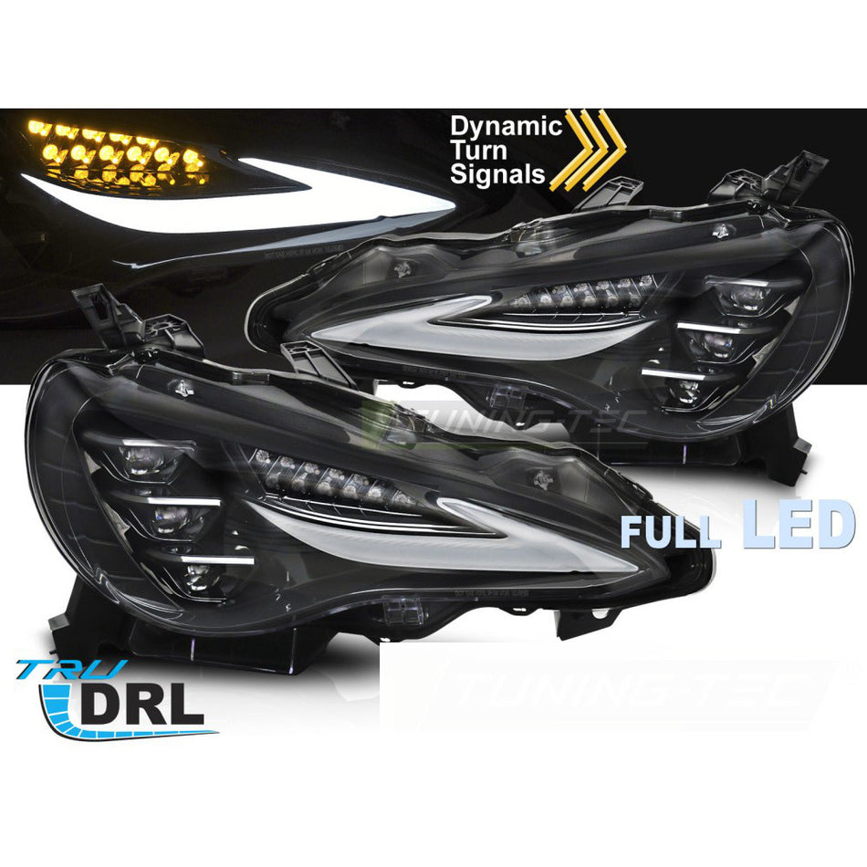 Fari Full LED Sequenziali DRL per Toyota GT86 (2012-2021) - Luci Diurne