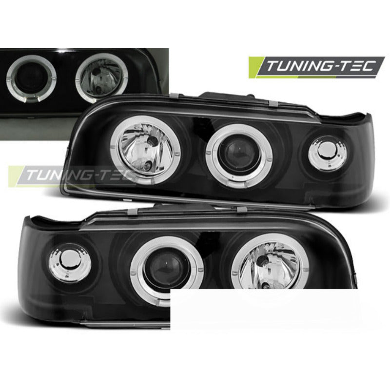 Volvo 850 92-12.96 Fanali Angel Eyes Neri per Berlina e Familiare