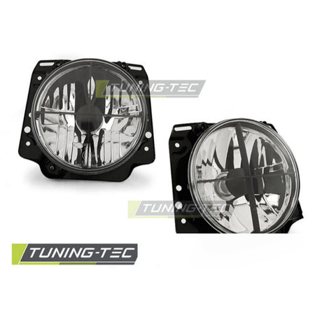 Fari Cromato per Volkswagen GOLF II (83-91) - Fanali Anteriori Lucidi