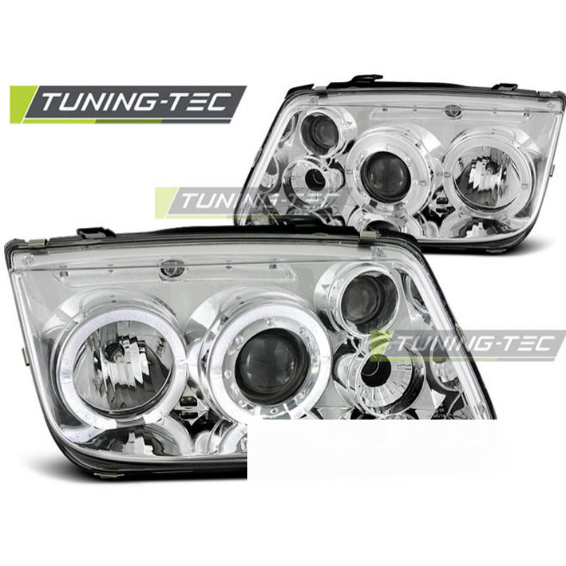 Fari Angel Eyes Cromato per Volkswagen Bora (09.98-07.05)