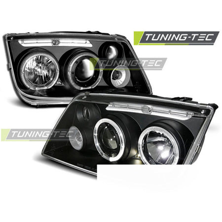 Fari Angel Eyes Nero per Volkswagen Bora (1998-2005)