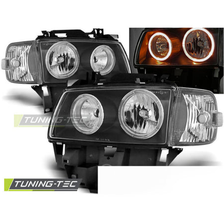 Fari Angel Eyes Nero per Volkswagen T4 (08.96-03.03) Bus