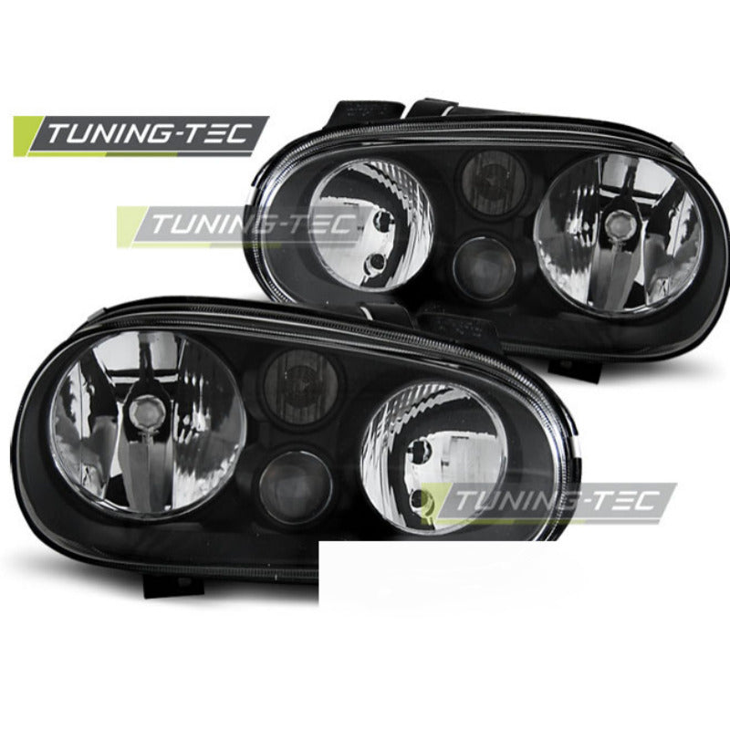 Fari Nero per Volkswagen GOLF 4 (09.97-09.03) Fanali Anteriori Neri