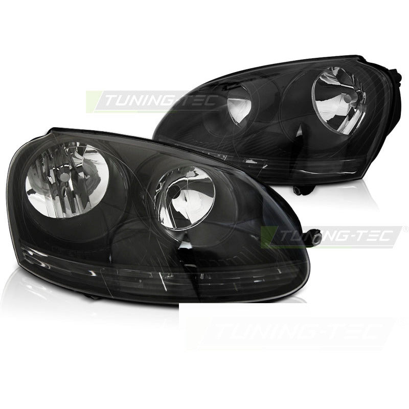 Fari Nero per Volkswagen GOLF 5 (10.03-09) - Fanali Anteriori Neri