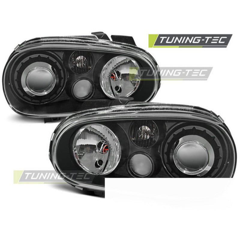 Fari Sport Nero per Volkswagen Golf IV (97-03) Fanali Anteriori Neri