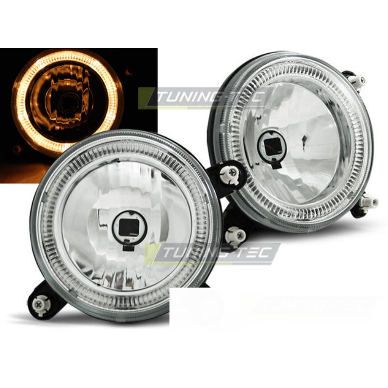 Fari Angel Eyes Cromato per Volkswagen Golf 1 (anni 1974-1983)