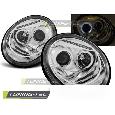 Fari Angel Eyes Cromato per Volkswagen New Beetle (10.98-05.05)
