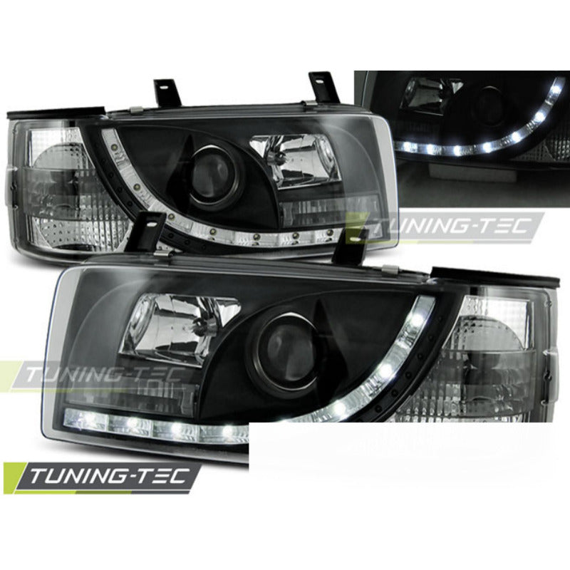Fari Daylight Nero per Volkswagen T4 Furgone (90-03.03)