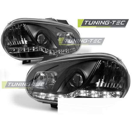 Fari Anteriori Daylight Neri per Volkswagen Golf 4 (09.97-09.03)