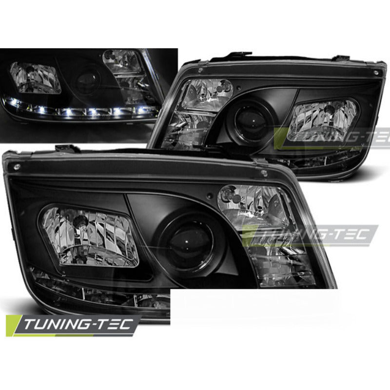 Fari Anteriori Daylight Neri per Volkswagen Bora (09.98-05.05)