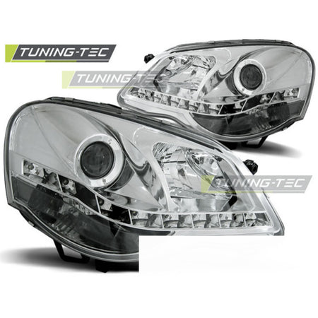Fari Daylight Cromato per Volkswagen POLO 9N3 (04.05-09) - Fanali Anteriori