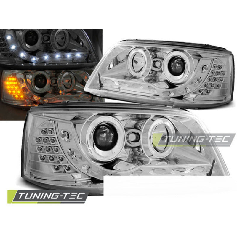 Fari Daylight Cromato per Volkswagen T5 (04.03-08.09) - Fanali Anteriori
