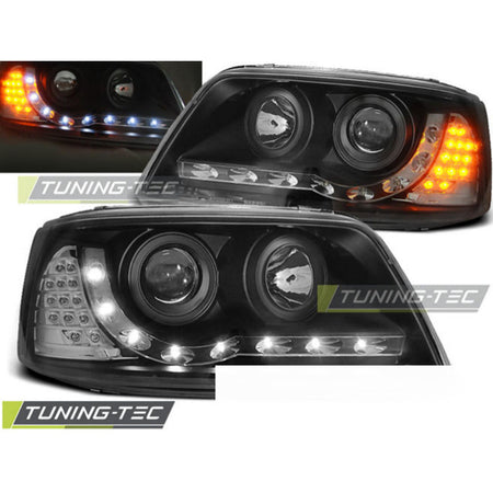Fari Daylight Nero per Volkswagen T5 (04.03-08.09) - Fanali Anteriori