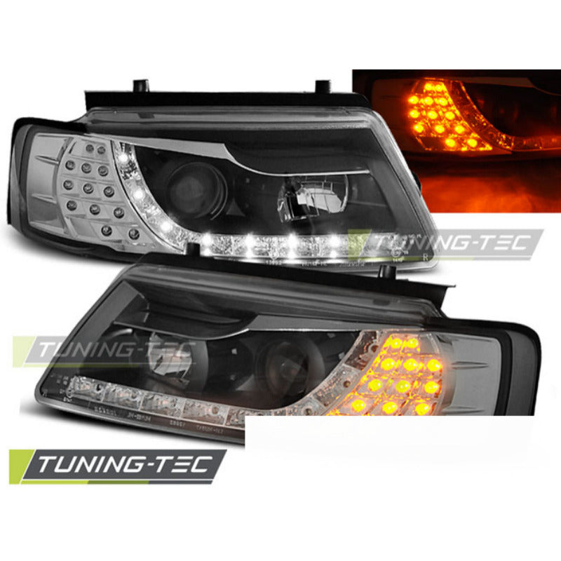 Fari Daylight Nero per Volkswagen Passat B5 (11.96-08.00) Fanali