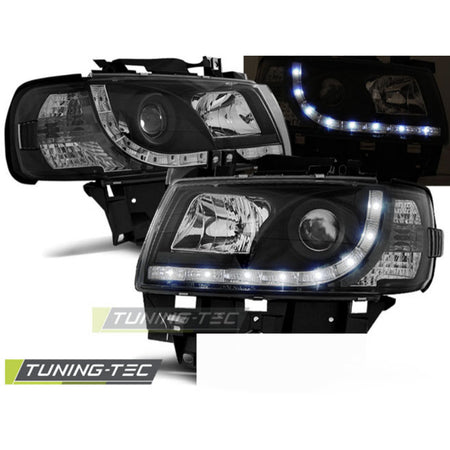 Fari Daylight Nero per Volkswagen T4 (08.96-03.03) Bus - Fanali Anteriori